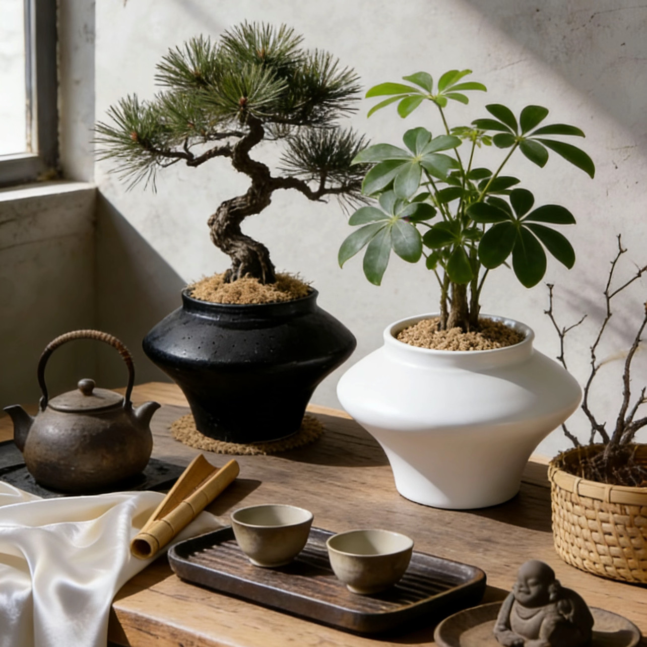 新中式禅意陶瓷花盆高档盆景艺术创意花器桌面装饰流泉枫绿植盆,鲜花速递/花卉仿真/绿植园艺,花盆,淘宝优惠券,粉丝福利购,淘宝优惠卷