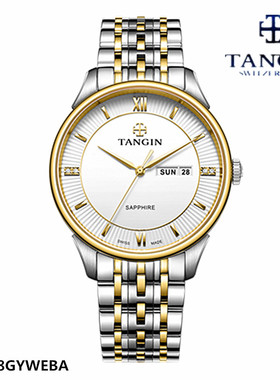 正品tangin天珺手表 石英男表日历防水T1058GYWEBA赛格鲁系列1058