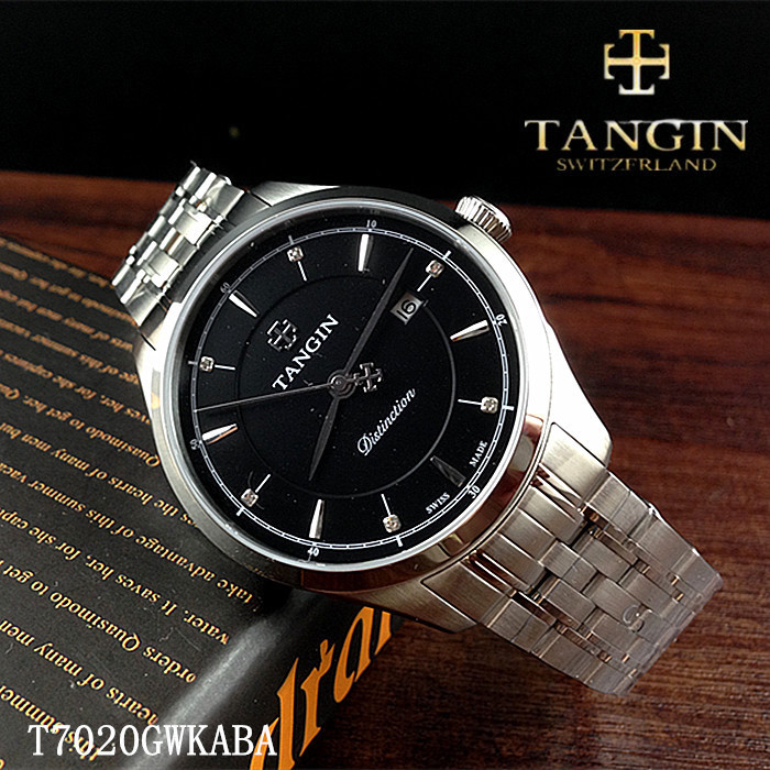 天珺男表tangin日历石英表