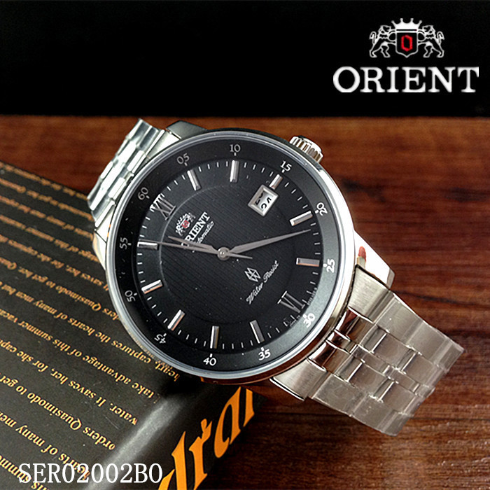 orient东方双狮手表 正品男表机械表全自动表 日本钢带SER02002BO
