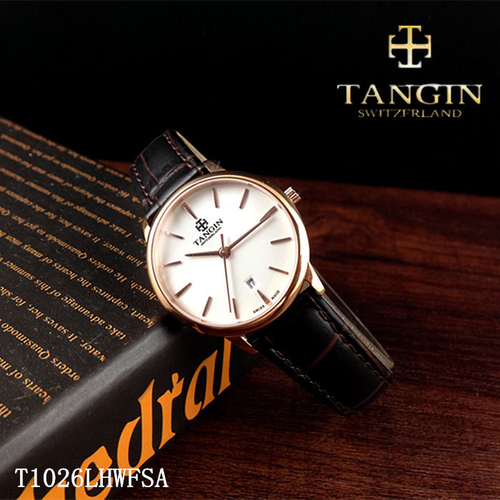 tangin瑞士情侣日历石英表