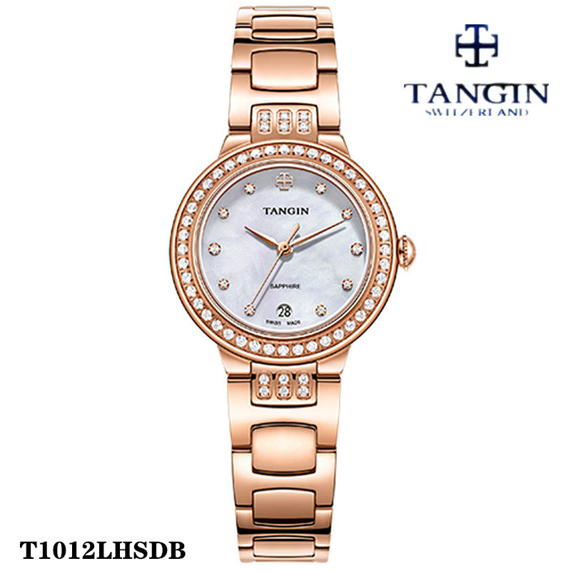 蓝宝石瑞士石英表女表tangin