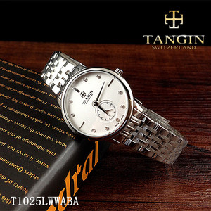 瑞士tangin天珺手表 石英表女表正品超薄T1025LWWABA情侣腕表1025