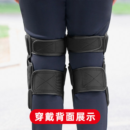 摩托车防摔护膝护肘机车骑行防风膝盖护套骑士护具四季碳纤护腿男