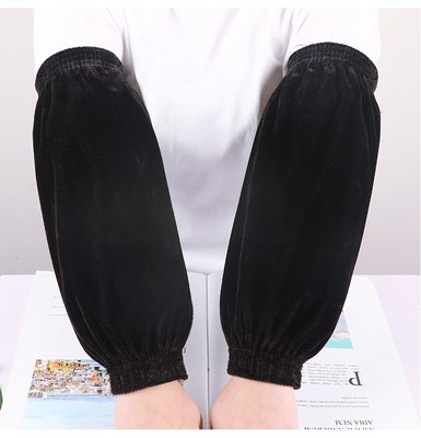 四针金丝绒袖套成人男女防污