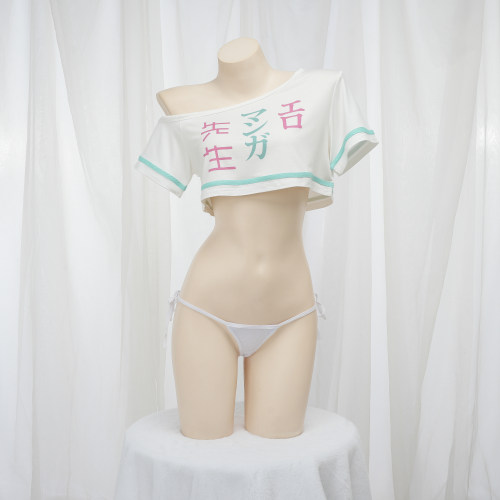 和泉纱雾短款T恤二次元家居服