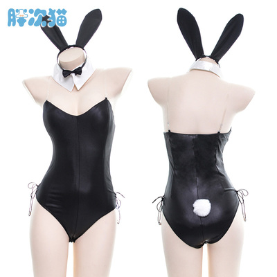 皮革兔女郎套装二次元