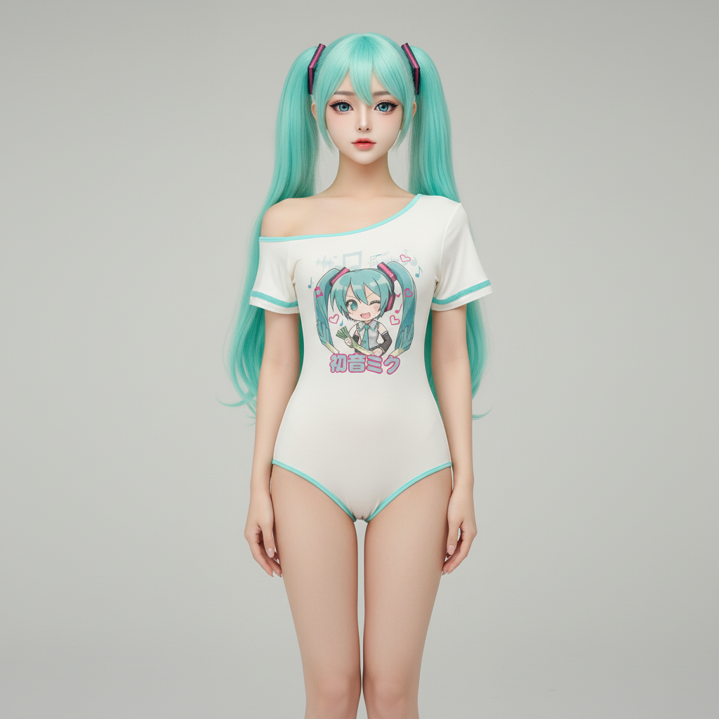 初音未来连体T恤二次元