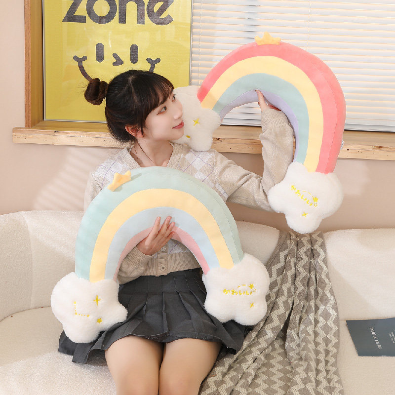 柔软可爱云朵抱枕靠垫u形枕头脖子办公室午睡学生毛绒玩具玩偶