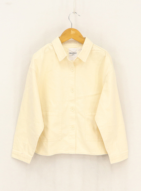 B春秋款童装   中大童两侧正方口袋纯棉衬衣外套  D1N