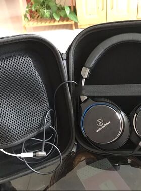 适用铁三角头戴ATH-MSR7 M50x M40x WS550IS 1100is收纳盒 耳机包