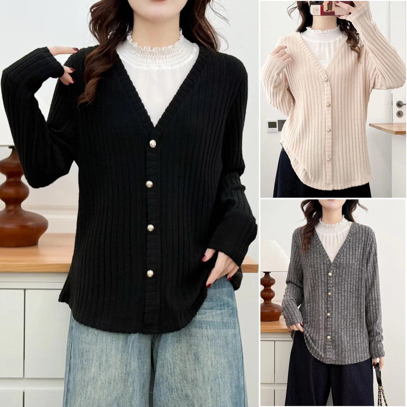 2025女装胖妹妹秋冬显瘦高领中年女打底衫蕾丝拼接长袖大码上衣,女装/女士精品,大码内搭,淘宝优惠券,粉丝福利购,淘宝优惠卷