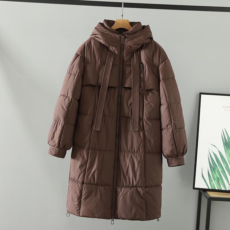 胖mm长款加厚大码棉服