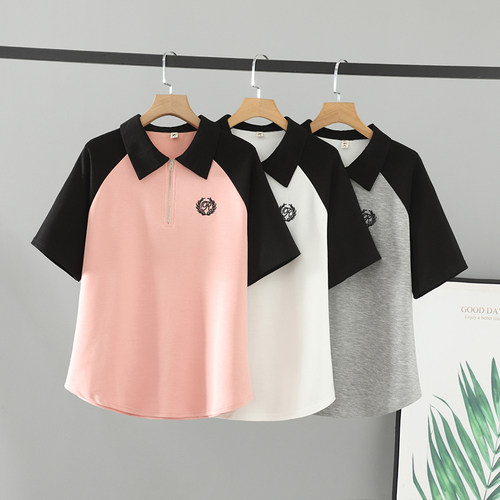 加肥加大码女装2024夏装胖mmT恤