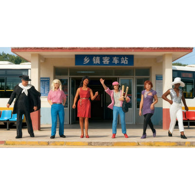 仿真人物 微缩小人 1:87 PREISER 10785 T台在心中 处处是秀场