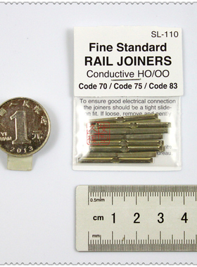 久安铁道PECO SL-110轨道连接片 金属 每包24片 用于Code70/75/83