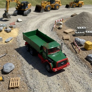 久安铁道汽车模型1:87Herpa 320276 依维柯 Hauber 自卸车