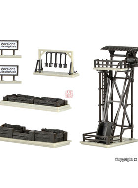 久安铁道沙盘建筑模型1:160N比例VOLLMER 47551 加煤塔