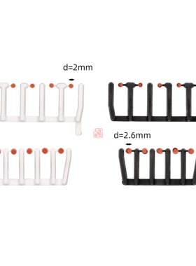 Herpa 1:87 扩展配件 054843 扁平黄色警示灯 两种尺寸 各40个