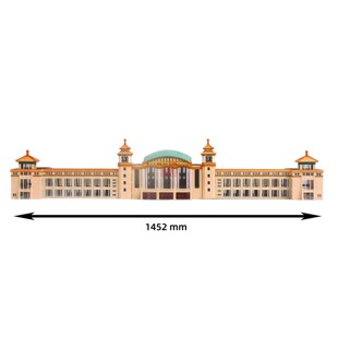 久安铁道手工自制建筑模型N比例1:160北京火车站模型成品比例可变