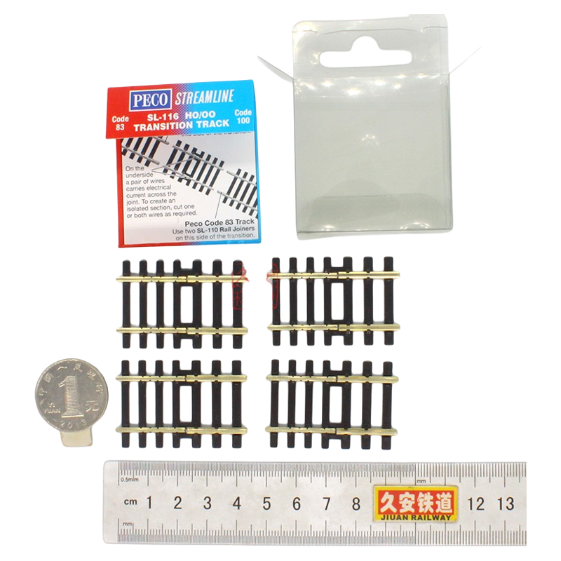 久安铁道 PECO SL-116 Code83与Code100过渡轨道 每盒4片