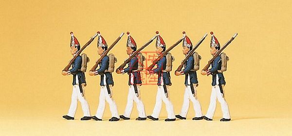 微缩小人 1:87 PREISER回眸百年系列 12189 波茨坦卫戍团 1894年