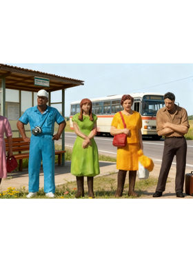 久安铁道 仿真人物 微缩小人 1:87 PREISER 14047 站着的路人