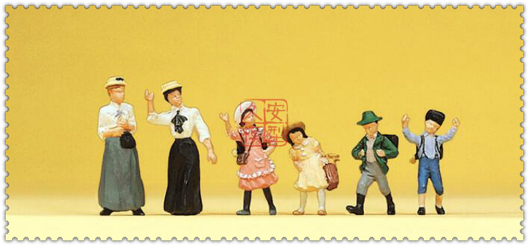 微缩小人 1:87 PREISER回眸百年系列 12194 妇女和儿童 1900年代