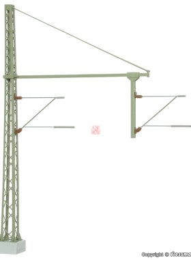 久安铁道 1:87HO模型场景 VIESSMANN 4160 接触网支柱 双线悬臂