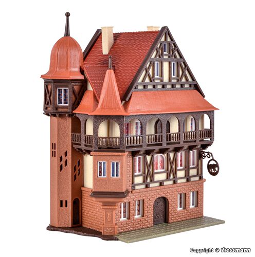 久安铁道沙盘建筑模型1:160N比例 VOLLMER 47772 城堡式的酒店