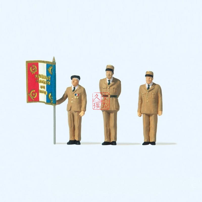 PREISER微缩小人戴高乐自由法国