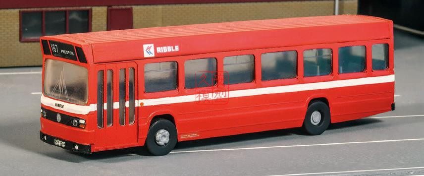 peco oo/ho 5142 利兰单层巴士 无路名 散件拼装 无颜色