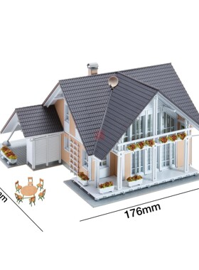 久安铁道沙盘建筑模型1:87HO FALLER 130394 现代农村住宅