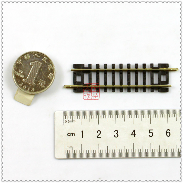 PECO 专业火车模型轨道 N比例1:160 ST-2 短直轨58mm 木枕