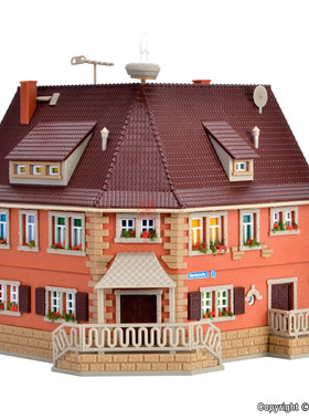 久安铁道沙盘建筑模型1:160N比例VOLLMER 47630 市场街的转角楼