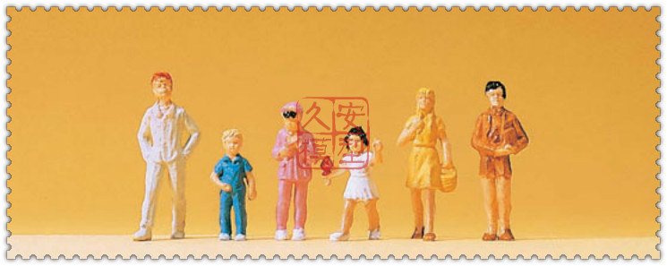 久安铁道 仿真人物 微缩小人 1:87 PREISER 14126 小孩子 少年