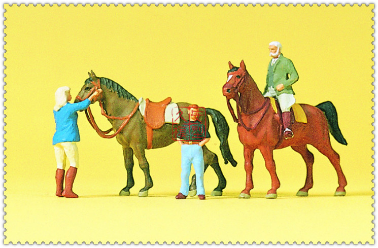 久安铁道 仿真人物 微缩小人 1:87 PREISER 10503 在骑士学校