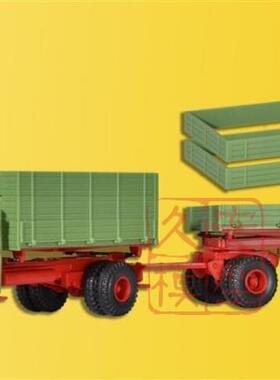 工程车模型 1:87 KIBRI 14069 奔驰 L6600自卸卡车带自卸拖车