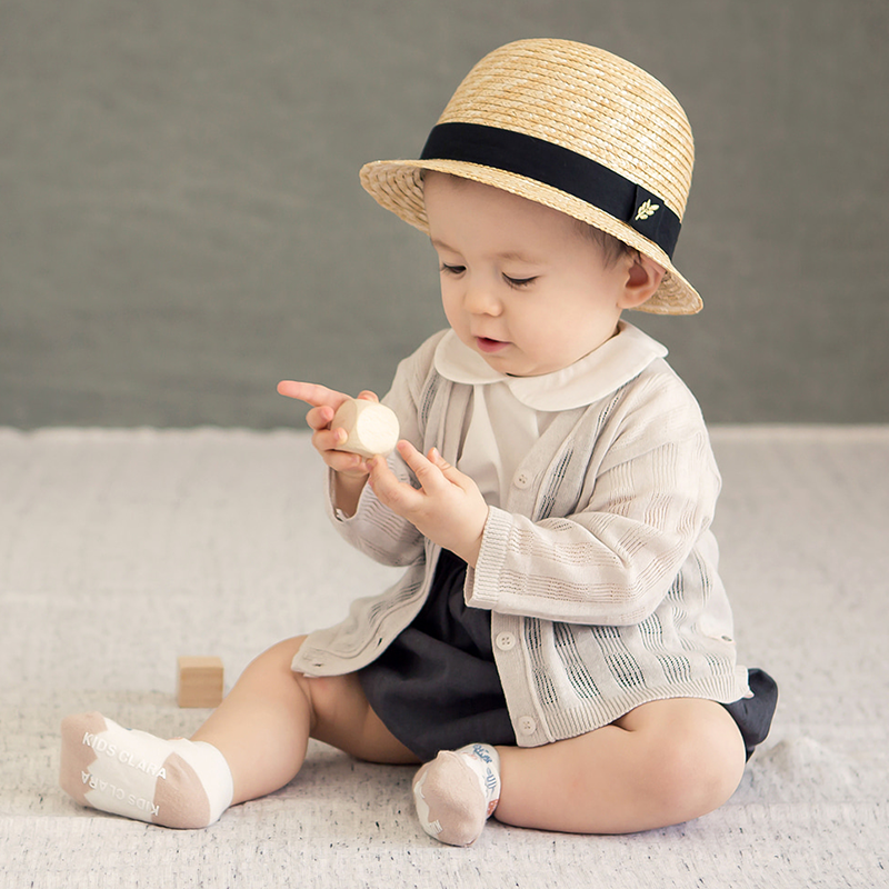 韩国进口男女宝宝开衫毛衣针织衫韩版潮款春秋季婴儿薄外套1-2岁