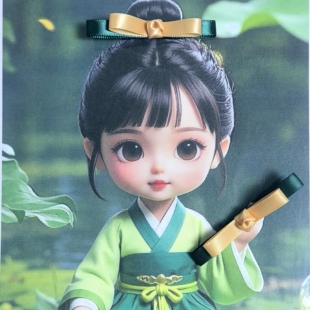 1099韩系蝴蝶结发夹女新款高级感前额刘海夹侧耳边夹鸭嘴夹子发饰