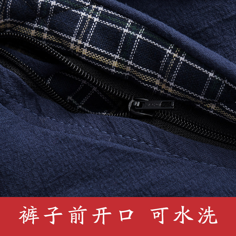 TANG COSTUME MENS MIDDLE-AGED AND ELDERLY CHINESE STYLE JACKET MENS WINTER COTTON CLOTHES MENS SUIT MENS COTTON CLOTHES TWO-PIECE WINTER CLOTHES COTTON JACKET