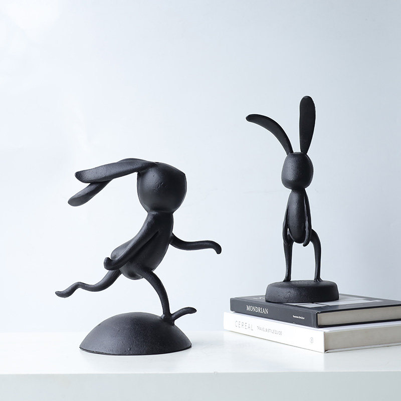 现代简约创意兔子金属装饰摆件家居桌面工艺品酒柜客厅酒柜装饰品,家居饰品,装饰摆件,淘宝优惠券,粉丝福利购,淘宝优惠卷