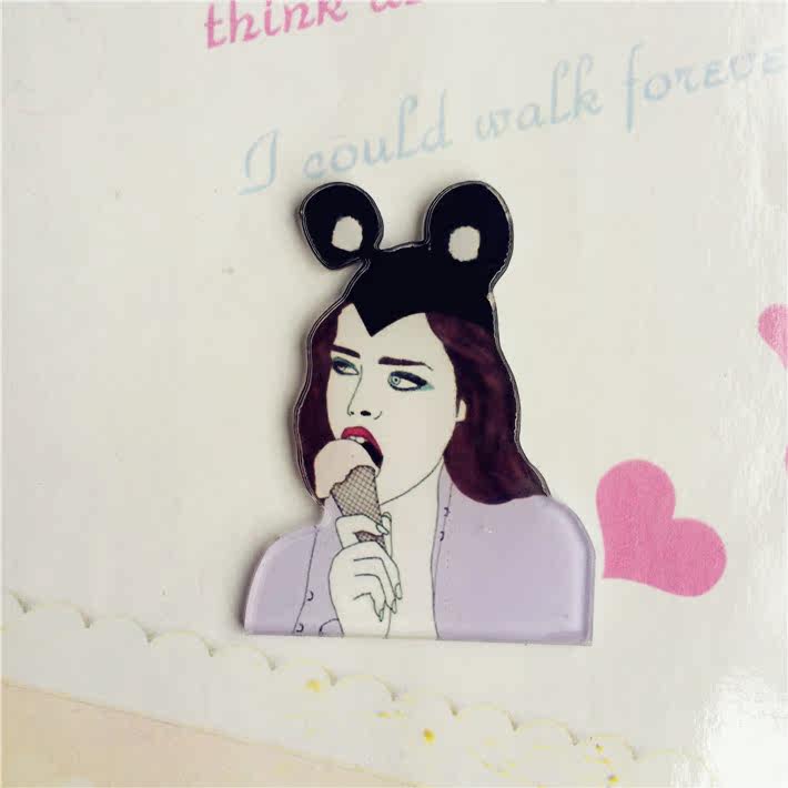 Broche femme en plexiglas - Ref 1183867 Image 3