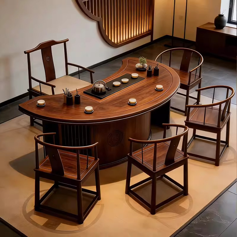 新中式实木茶桌椅组合现代简约宋氏美学茶台茶室禅意泡茶桌可定制,住宅家具,家用茶台/茶桌,淘宝优惠券,粉丝福利购,淘宝优惠卷