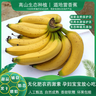 高山有机肥农家自种芝麻香蕉果新鲜母婴水果自然熟天然无添加