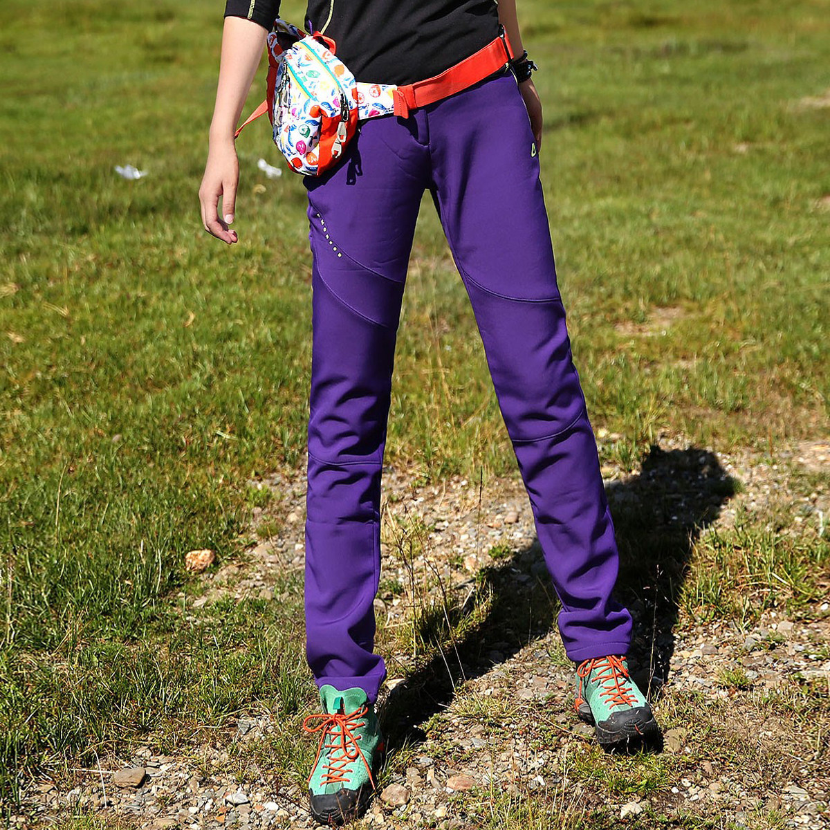 雪丘岛户外秋冬纯色保暖抓绒修身防风防泼水透气软壳登山冲锋裤女,户外/登山/野营/旅行用品,速干裤,淘宝优惠券,粉丝福利购,淘宝优惠卷