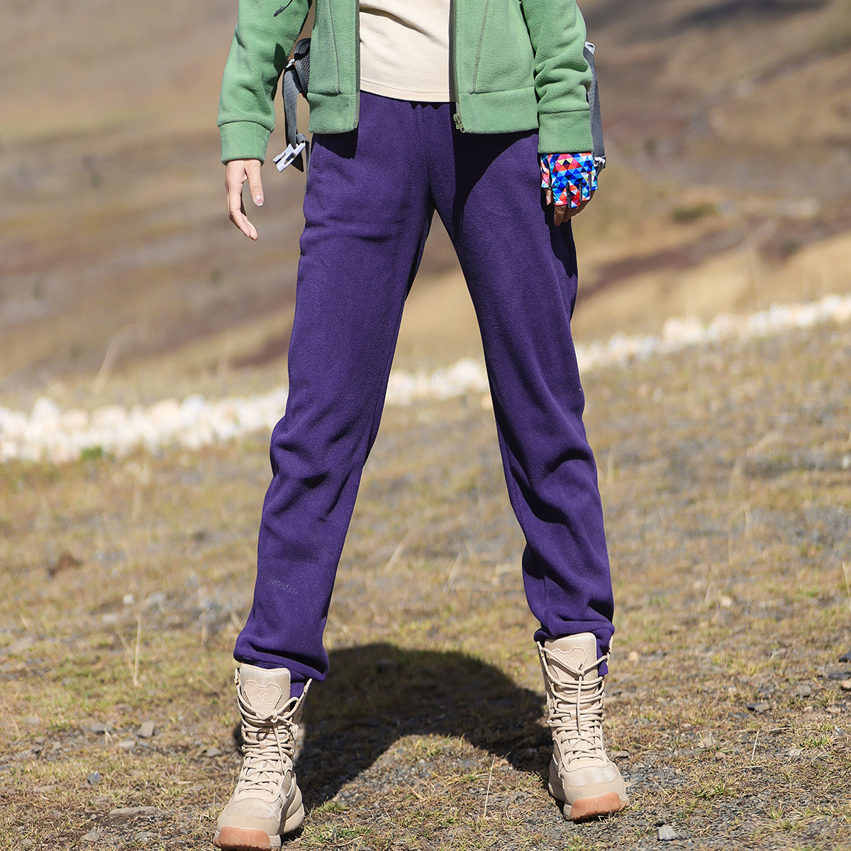 2024秋冬新款登山休闲抓绒冲锋裤