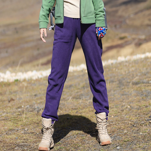 2024秋冬新款登山休闲抓绒冲锋裤