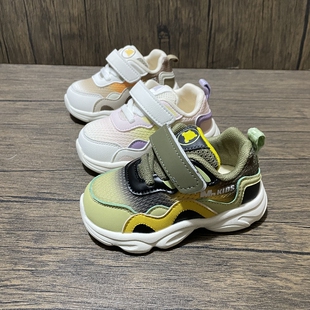 2024几米熊秋季新款男女童鞋宝宝机能鞋软底鞋学步鞋网面运动单鞋