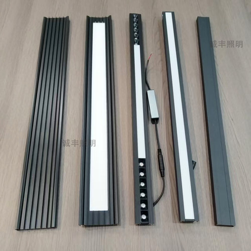 35格栅灯卡三角骨安装蜂窝板专用灯75x600集成吊顶组合照明延伸板